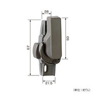 ハイロジック 空掛防止クレセント左小ブロンズG-01L-BZLV 00094727-001 1セット（5個）（直送品）