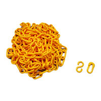 ハイロジック プラスチックチェーン#8×6m黄色スクリージョイント付 00096103-001 1セット（直送品）