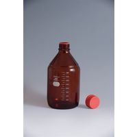 AGCテクノグラス 広口メジュームびん（茶・赤キャップ付） 10000mL 1ケース1本入 S/31519/18DR 1個（直送品）