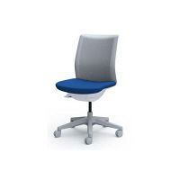 C531WR FEA4 |オカムラ オムネス オフィスチェア 背パッドなし 樹脂脚 肘無し ミディアムブルー 1脚（直送品）