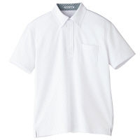 ボンマックス メンズポロシャツ（チェック） ホワイト S FB5023M-15（直送品）