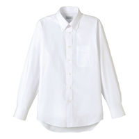 ボンマックス ユニセックスシャツ（長袖） ホワイト L FB4510U-15（直送品）