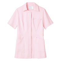 住商モンブラン ナースジャケット（半袖） 医療白衣 レディス ピンク/チェリー L 73-1922（直送品）