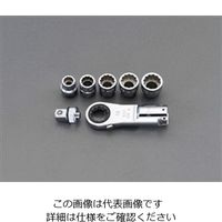 エスコ 55N・m/3/8”DR/8ー14mmソケット トルクレンチヘッドセット EA723JD 1セット（直送品）