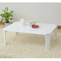 YAMAZEN（山善）　脚折れテーブル　ホワイト　幅900×奥行600×高さ325mm　1台　（直送品）