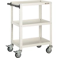 トラスコ中山 TRUSCO ツールワゴン バーディワゴン 600X400XH880 ウレタン車輪 ホワイト BDW-963U-W 1台（直送品）