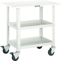 トラスコ中山 TRUSCO ツールワゴン バーディワゴン 750X500 天板付 ホワイト BDW-772T-W 1台 450-1497（直送品）