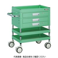 トラスコ中山 TRUSCO ツールワゴン ファルコンワゴン 引出付 750X500 ウレタン双輪 ホワイト FAW-773XZD-W 1台（直送品）