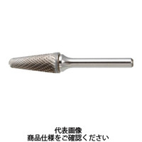 トラスコ中山 TRUSCO 超硬バー テーパー先丸型 Φ19X刃長38X軸6 ダブルカット TB7C190 1本 436-5305（直送品）