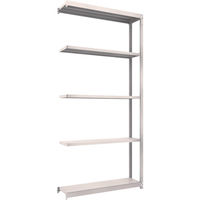 軽中量ボルトレス棚M1.5型（150kgタイプ、高さ2400mm、5段タイプ）連結型 高さ2400mm 棚段数5段タイプ