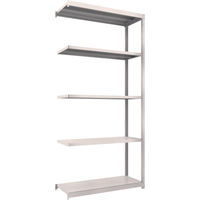 TRUSCO スチールラック M1.5型軽中量棚 1160X445XH2400 5段連結 ネオグレー M1.5-8445B NG（直送品）