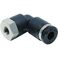 日本ピスコ ピスコ チューブフィッティング メスエルボチューブ4ネジM5X08 PLF4-M5 1個 442-7343（直送品）