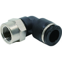 日本ピスコ ピスコ チューブフィッティング メスエルボチューブ10ネジR1/4 PLF10-02 1個 442-7301（直送品）