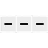 トラスコ中山 TRUSCO アルファベットステッカー 30×30 ハイフン 透明地/黒文字 3枚入 TSN-30-BR-TM 1組(3枚)（直送品）