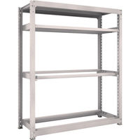 TRUSCO スチールラック M3型中量棚 1500X571XH1800 棚板2段+タイヤ2段 M3-6562Y2 1台(1個)（直送品）
