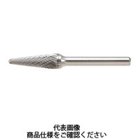 トラスコ中山 TRUSCO 超硬バー テーパー先丸型 Φ16X刃長30X軸6 ダブルカット TB7C160 1本 436-5283（直送品）