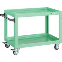 トラスコ中山 TRUSCO ツールワゴン ドルフィン 750×500 ウレタン車輪 ヤンググリーン DLWS-672U-YG 1台（直送品）