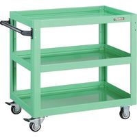 トラスコ中山 TRUSCO ツールワゴン ドルフィン 750×500 ウレタン車輪 ヤンググリーン DLWS-773U-YG 1台（直送品）