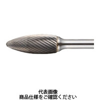 トラスコ中山 TRUSCO 超硬バー 楕円型 Φ12.7X刃長32X軸6 ロング ダブルカット TB51C127L150 1本 436-4708（直送品）