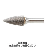 トラスコ中山 TRUSCO 超硬バー トンガリ型 Φ12.7X刃長25X軸6 ロング シングル TB4C127SL150 1本 436-4473（直送品）