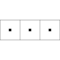 トラスコ中山 TRUSCO アルファベットステッカー 50×50 点 白地/黒文字 3枚入 TSN-50-TN 1組(3枚)（直送品）