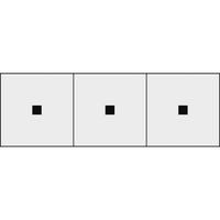 トラスコ中山 TRUSCO アルファベットステッカー 50×50 点 透明地/黒文字 3枚入 TSN-50-TN-TM 1組(3枚) 438-9671（直送品）