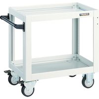 トラスコ中山 TRUSCO ツールワゴン ドルフィン 750×500 ウレタン車輪 ホワイト DLWS-672U-W 1台 454-7594（直送品）