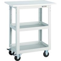 トラスコ中山 TRUSCO ツールワゴン ドルフィン 天板付 750X500 ヤンググリーン DLWS-963T-YG 1台（直送品）