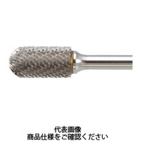 トラスコ中山 TRUSCO 超硬バー 先丸円筒型 Φ9.5X刃長19X軸6 ロング シングル TB2C095SL150 1本 436-4015（直送品）