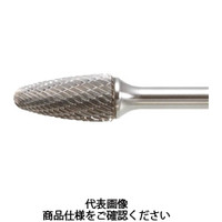 トラスコ中山 TRUSCO 超硬バー 砲弾型 Φ9.5X刃長19X軸6 ロング ダブルカット TB3C095L150 1本 436-4171（直送品）