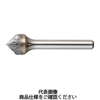 トラスコ中山 TRUSCO 超硬バー 円錐型60° Φ12.7X刃長11X軸6 シングルカット TB50C127S 1本 436-4597（直送品）