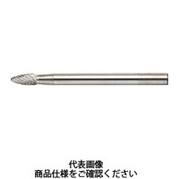 トラスコ中山 TRUSCO 超硬バー 楕円型 Φ5X刃長9.5X軸3 ダブルカット TB51B050 1本 436-4651（直送品）