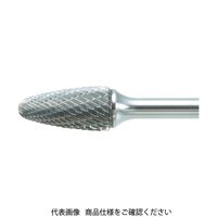 トラスコ中山 TRUSCO 超硬バー 砲弾型 Φ6X刃長12.7X軸6 ロング シングルカット TB3C060SL150 1本 436-4163（直送品）