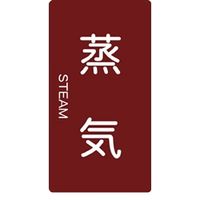トラスコ中山 TRUSCO 配管用ステッカー 蒸気 縦 大 5枚入 TPS-STT-L 1組(5枚) 445-7650（直送品）