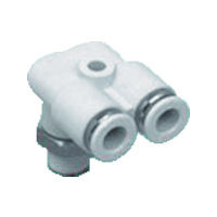 CKD ニュージョイントステンレスタイプ(FY形R付) 適合チューブ外径:8mm 接続口径R1/8 ZW-FY8-6-P4 1個（直送品）