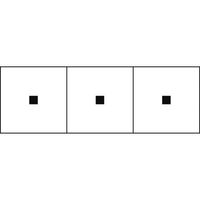 トラスコ中山 TRUSCO アルファベットステッカー 30×30 点 白地/黒文字 3枚入 TSN-30-TN 1組(3枚)（直送品）