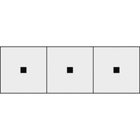 トラスコ中山 TRUSCO アルファベットステッカー 30×30 点 透明地/黒文字 3枚入 TSN-30-TN-TM 1組(3枚) 438-8895（直送品）