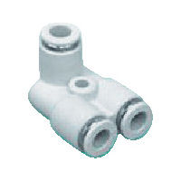 CKD ニュージョイントステンレスタイプ(FY形R付) 適合チューブ外径:4mm 接続口径R1/8 ZW-FY4-6-P4 1個（直送品）