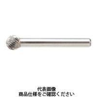 トラスコ中山 TRUSCO 超硬バー 球型 Φ11X刃長9.5X軸6 シングルカット TB8C110S 1本 436-5496（直送品）
