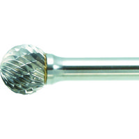トラスコ中山 TRUSCO 超硬バー 球型 Φ12.7X刃長11X軸6 ロング ダブルカット TB8C127L150 1本 436-5500（直送品）