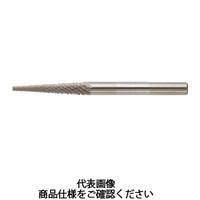 トラスコ中山 TRUSCO 超硬バー 砲弾型 Φ3X刃長13X軸3 シングルカット 