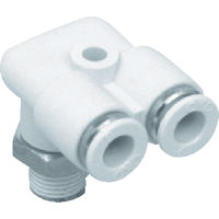 CKD ニュージョイントステンレスタイプ(FY形R付)適合チューブ外径:10mm 接続口径R1/2 ZW-FY10-15-P4 1個（直送品）