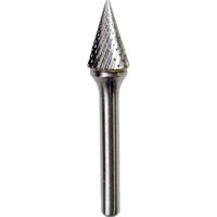 ニューレジストン NRS 超硬バー 円錐dカット 刃径12×刃長19×軸径6×軸長46 ロー付 TCBT2700D 1本 435-4427（直送品）