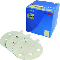 日本レヂボン NCA アストラディスク(のり付タイプ穴有) 粒度#400 A400 C2A-MD 125X0 PSA V01 1セット(100枚)（直送品）