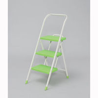 使用不可アイリスオーヤマ 折りたたみステップ ライトグリーン OSUー3 OSU-3 1台（直送品）