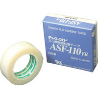 中興化成工業 チューコーフロー フッ素樹脂フィルム粘着テープ ASF―110FR 0.08t×19w×10m ASF110FR-08X19 1巻（直送品）
