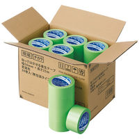 寺岡製作所 「現場のチカラ」貼ってはがせる養生テープ 50mm幅 50m 若葉 1箱（30巻入） オリジナル（わけあり品）