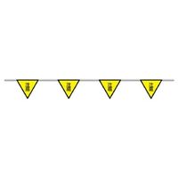 ユニット 三角旗(10連) 注意 372-71 1本（直送品）