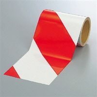 ユニット 反射トラテープ 赤/白 150mm幅×10m巻 374-13 1巻（直送品）