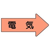 ユニット JIS配管識別方向表示ステッカー 電気(中) 10枚1組 AS-46M 1組(10枚)（直送品）